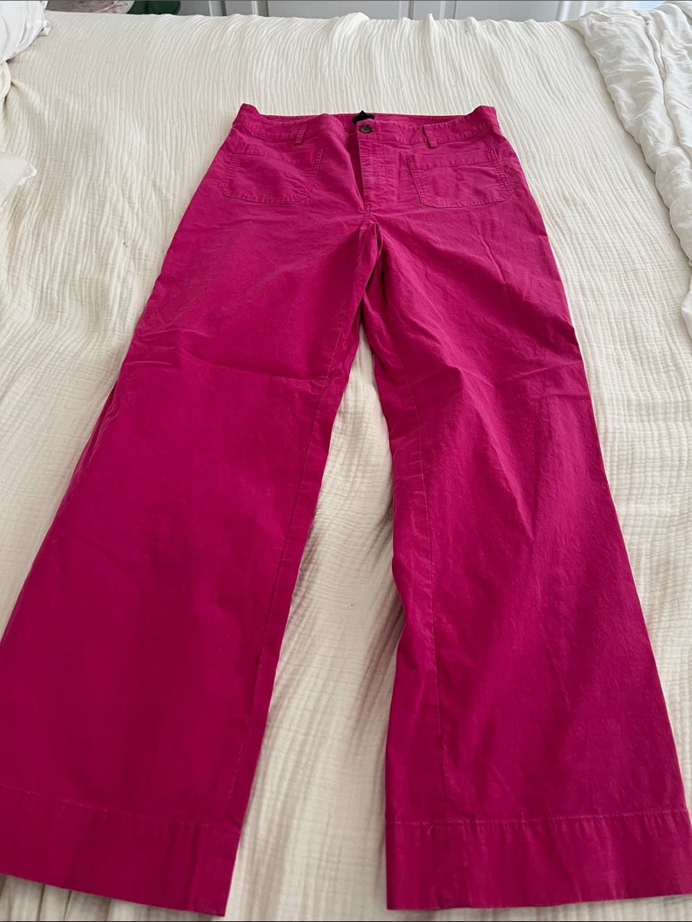 J.Crew Lizzie Pink Cotton Pants
